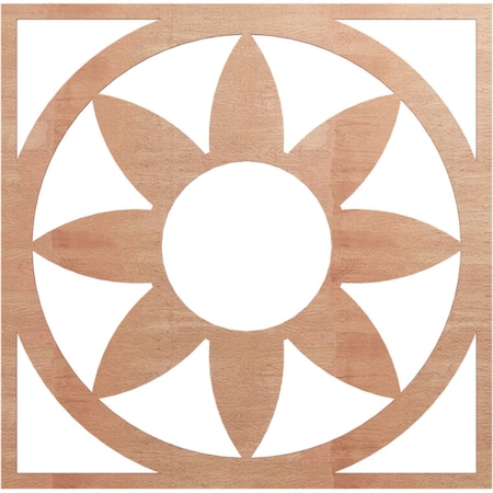 Ekena Millwork Blume Wood Fretwork Pierced Ceiling Medallion, Cherry, 34"OD x 11 3/4"ID x 3/8"T CMWP34X34X0375BLCH